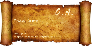 Onea Aura névjegykártya